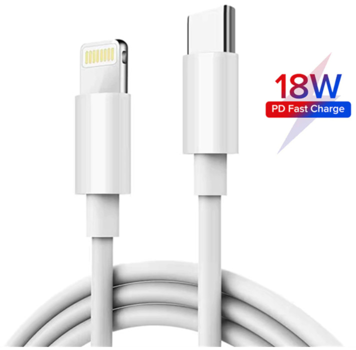 Câble USB Type C vers Lightning,1m Blanc, donnée et charge rapide