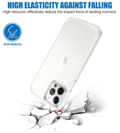 Coque de protection transparente, TPU pour iPhone 13 Pro - Seb high-tech